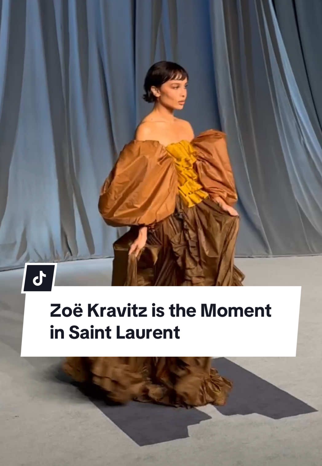 #ZoeKravitz is a @SAINT LAURENT dream at the #AcademyMuseumGala. 