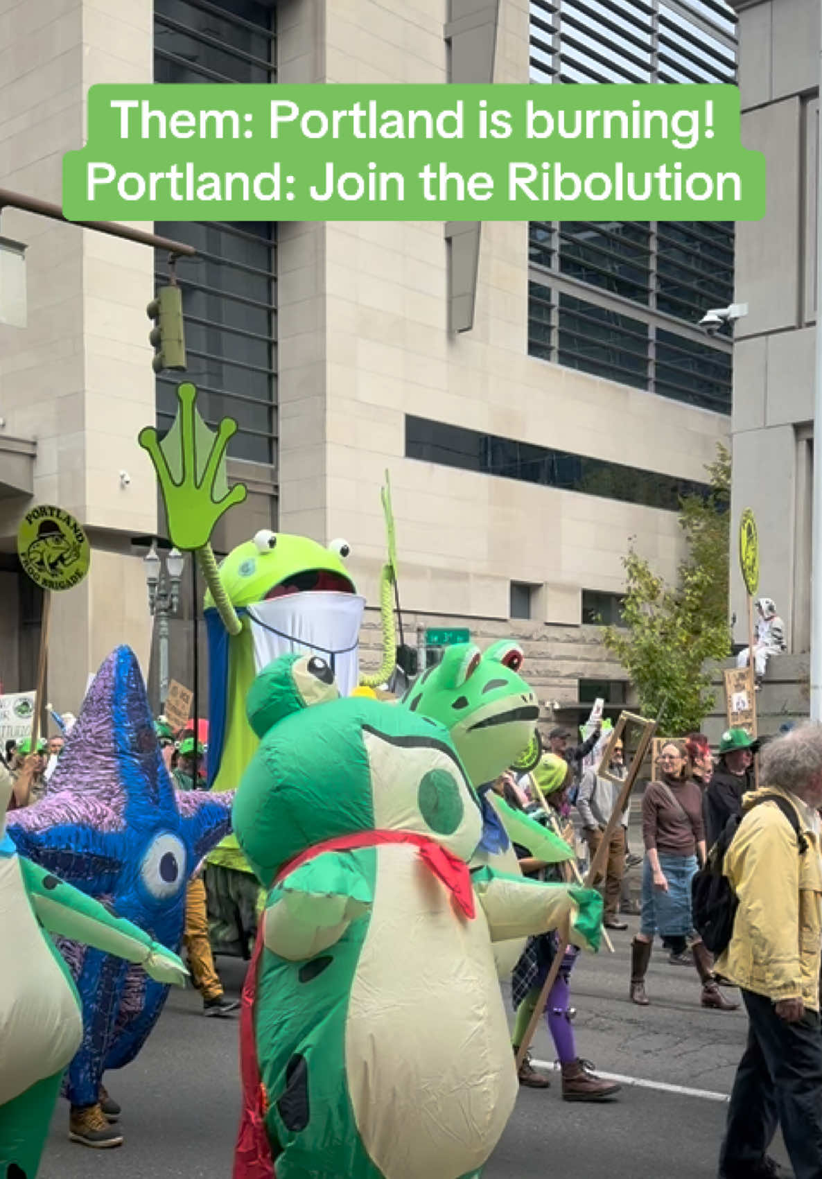 A little view today from Portland, Oregon’s No Kings Day! 