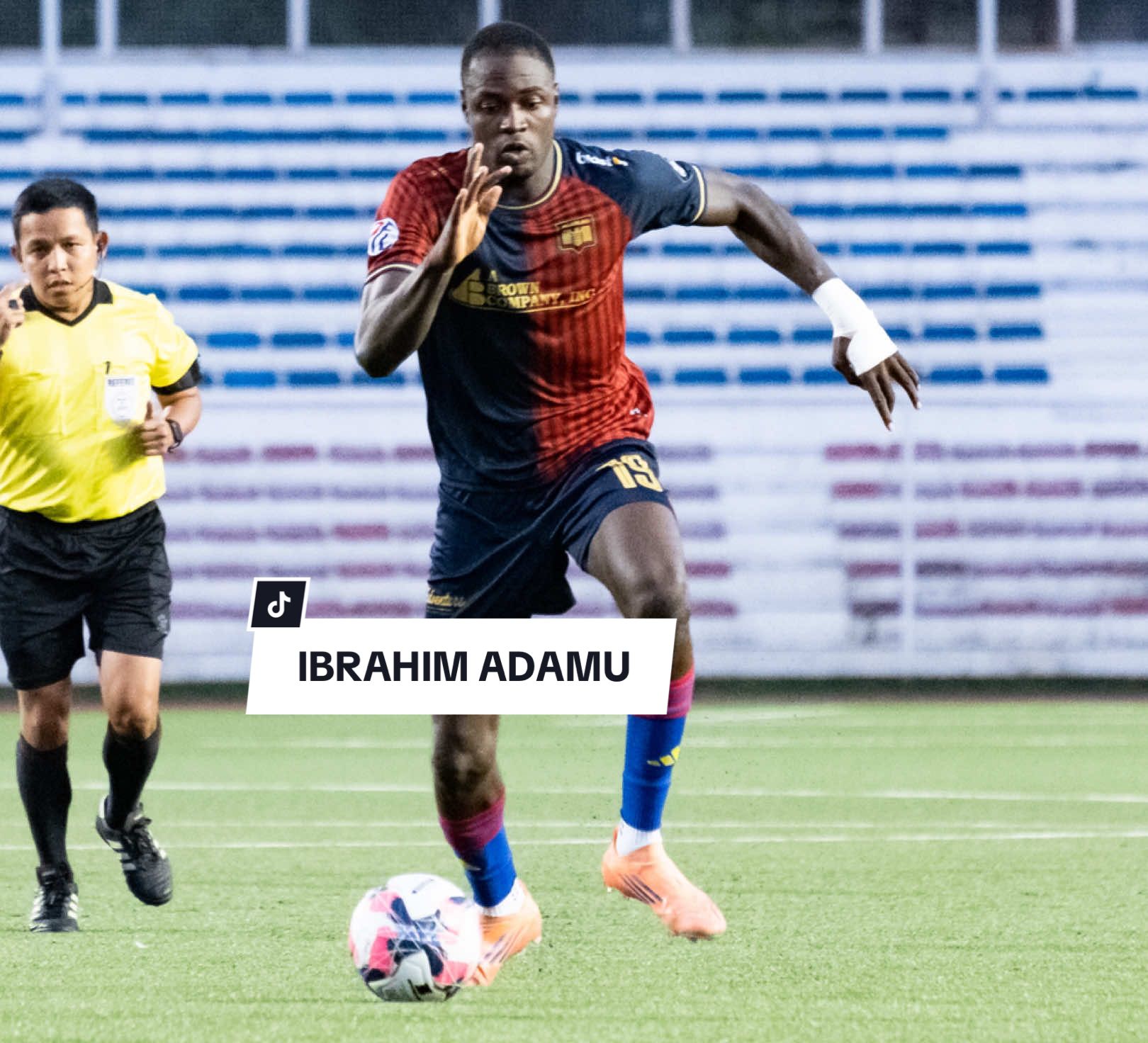 From Nigeria to the Philippines 🇳🇬➡️🇵🇭 He came, he scored a hat-trick, and now he’s ready for more. Catch Ibrahim Adamu and the Aguilas this Sunday vs Tuloy FC. 4pm at Rizal Memorial Stadium. #SulongAguilas #AguilasUmakFC