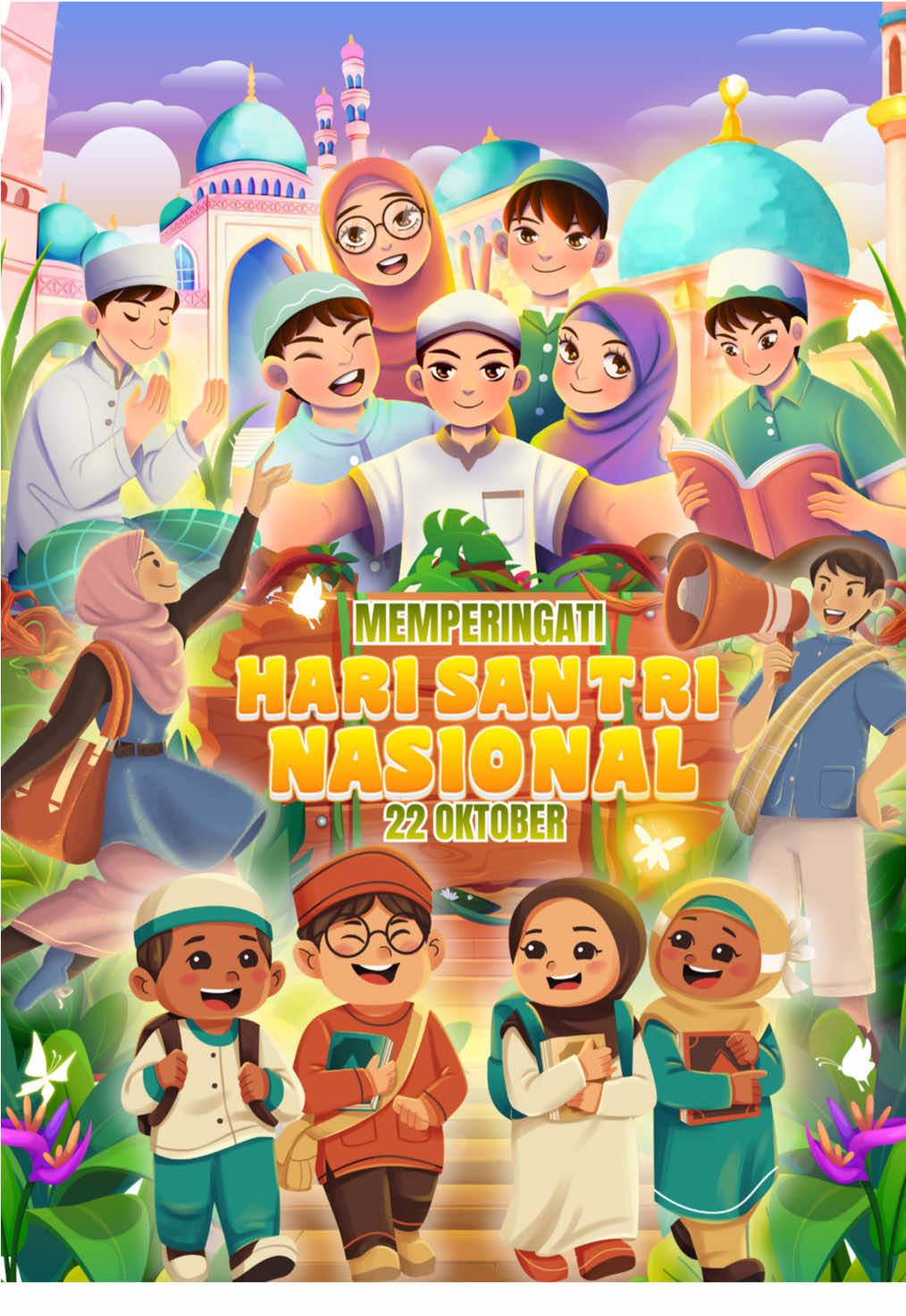 POSTER HARI SANTRI NASIONAL, BUY TEMPLATE ON LYNK ID, LINK DI BIO OR KOMENTAR YAA KAK ☝️, CUSTOM ALL DESIGN HUBUNGI CP DI BIO KAK 🙏 #harisantrinasional #posterharisantri #santriindonesia #postercanva #fyp 