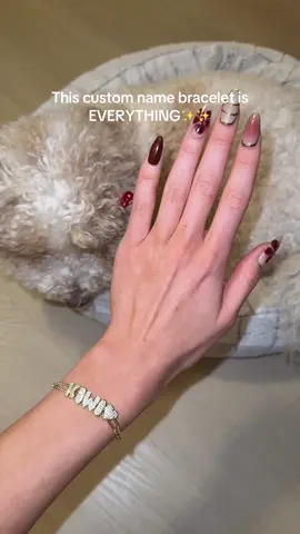 I can’t believe the price on this bracelet for how good quality it is… you  can also get a necklace instead of a bracelet!!! 😍😍##initialbracelet##initialnecklace##initialjewelry##rhinestoneinitialnecklace##custombracelets