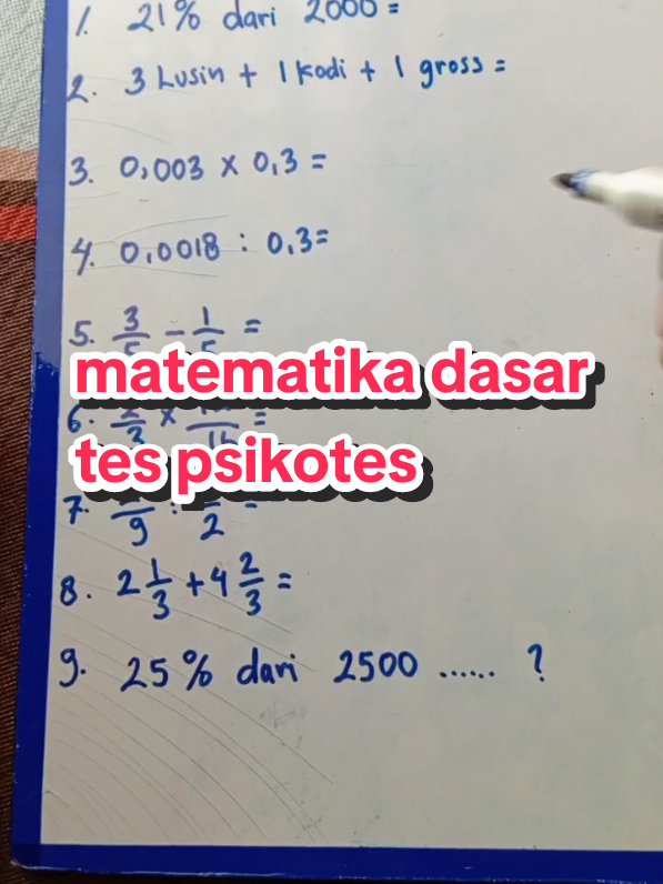 soal tes kerja matematika dasar #matematika #soalcpns #psikotes #snbt 