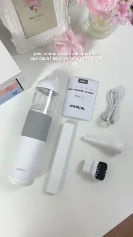 ga expect bakal sebagus ini 😭, kecil tapi nyedotnya kuat banget 💗✨ #vakum #vakummini #vakumportable #jamay #fyp 