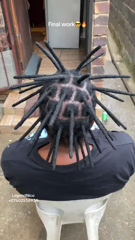Final work no Sister locs or interlock is alkoof in my dreadlocks industry. Those are lazy style done by lazy people so I don’t allow them the courses dirty inside dreads😎. #legendnico2 #dreadlocks #tiktok #challenge 