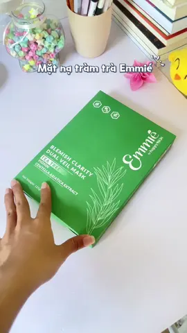 Mặt nạ mới, mặt nạ tràm trà nhà Emmié #HappySkin #Emmie #melivetap #melivebeautytap #matnatramtra 