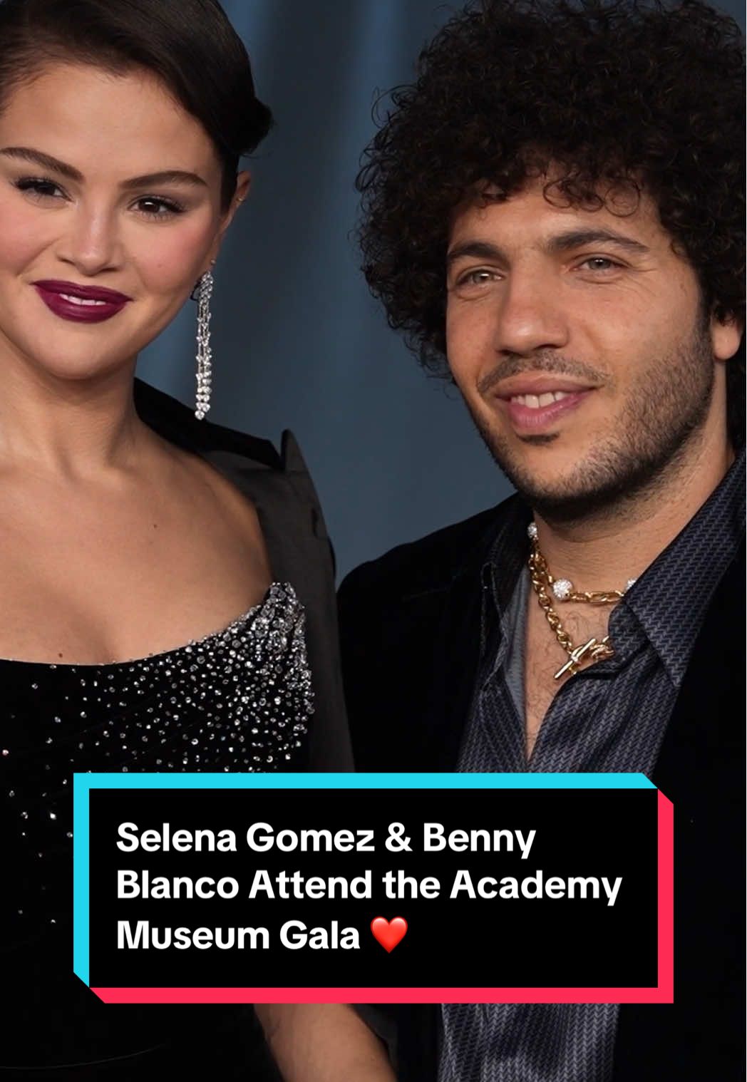 We want a love like #SelenaGomez and #BennyBlanco. 🥰 #AcademyMuseumGala #CelebrityCouple 