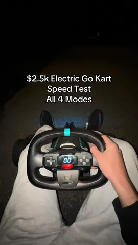 $2.5k Electric Go Kart Speed Test