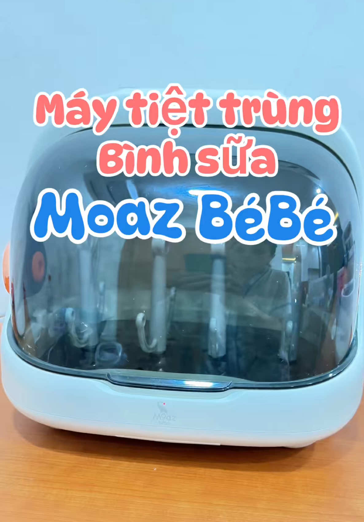 Chân ái cho các mẹ bỉm sữa. Máy tiệt trùng bình sữa Moaz BéBé MB044 giúp việc vệ sinh bình nhẹ tênh😍😍 #maytiettrungsaykho #tiettrungbinhsua #mevabe #maytiettrunguv #moazbebe #dodungchobe 