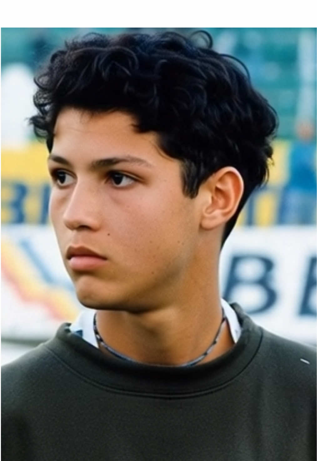 Photo of young Cristiano Ronaldo during his time at Sporting Clube de Portugal academy mid 1990s.   #AI #fyp #fypシ #foryoupage #cr7 
