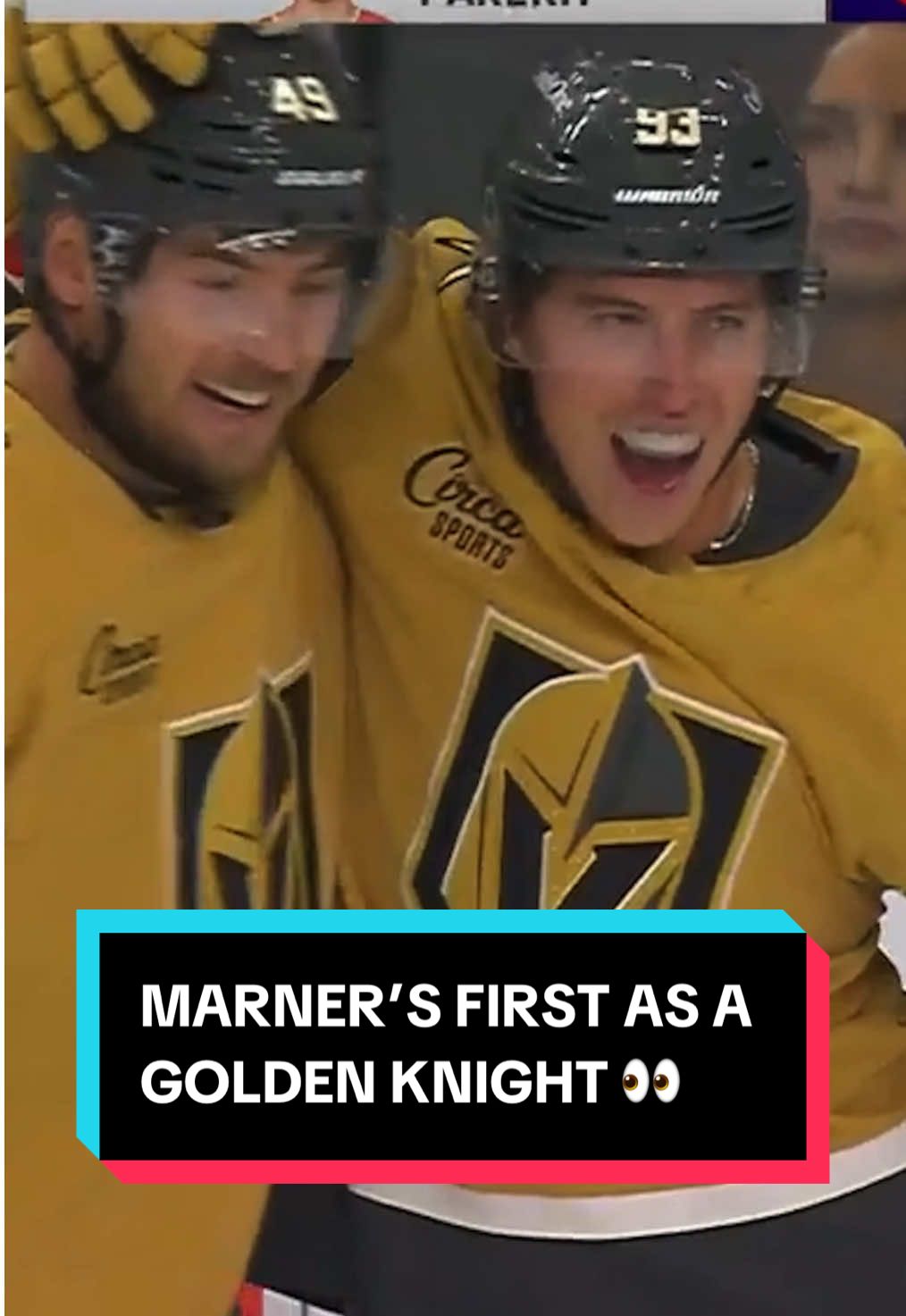 Mitch Marner is on the board with the Golden Knights 🤩 #NHL #hockey #SportsTiktok #VegasGoldenKnights #MitchMarner