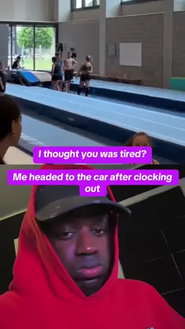 Me running to the car after clocking out of work