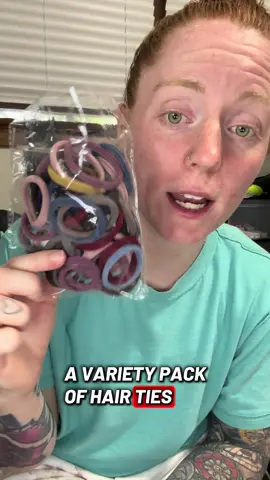 50 piece hair tie set that are so comfortable when worn! So many different colors, so soft, and so stretchy!  #hairties #hair #socomfy  