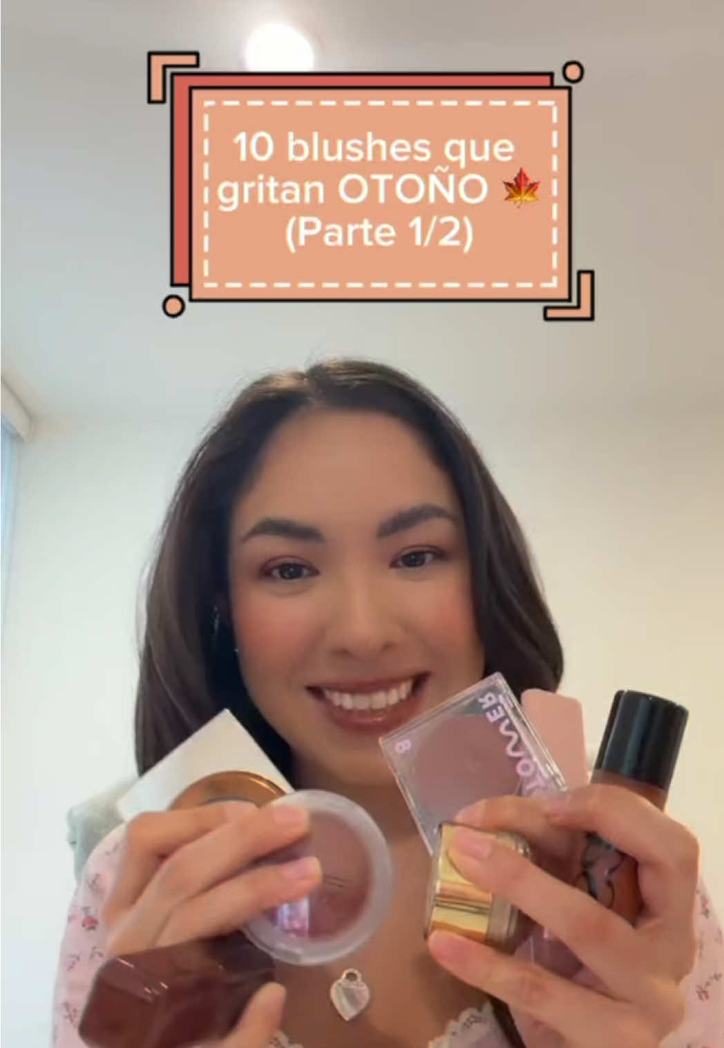 El blush cambia todo en otoño 💋✨ ¿Con cuál te quedas tú? 🍁 @Huda Beauty - Coco Loco  @DanessaMyricksBeauty - Spiced Latte @maccosmetics - A Pinch of Marrakesh  @patrick ta - She Knows Who She Is  @MERIT Beauty - Fox  #fyp #makeupfavorites #grwm #fall #autumn 