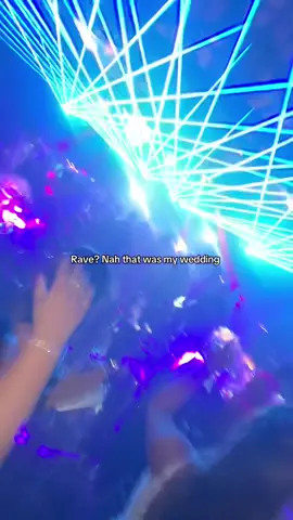 when ravers get married 🤍#ravewedding #ravetok #raveculture #hardstyle #laserwedding