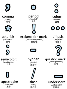 必学！“标点符号”的英文表达|||#轻松学英语英语#单词速记#英语学习#符号#每日英语打卡 