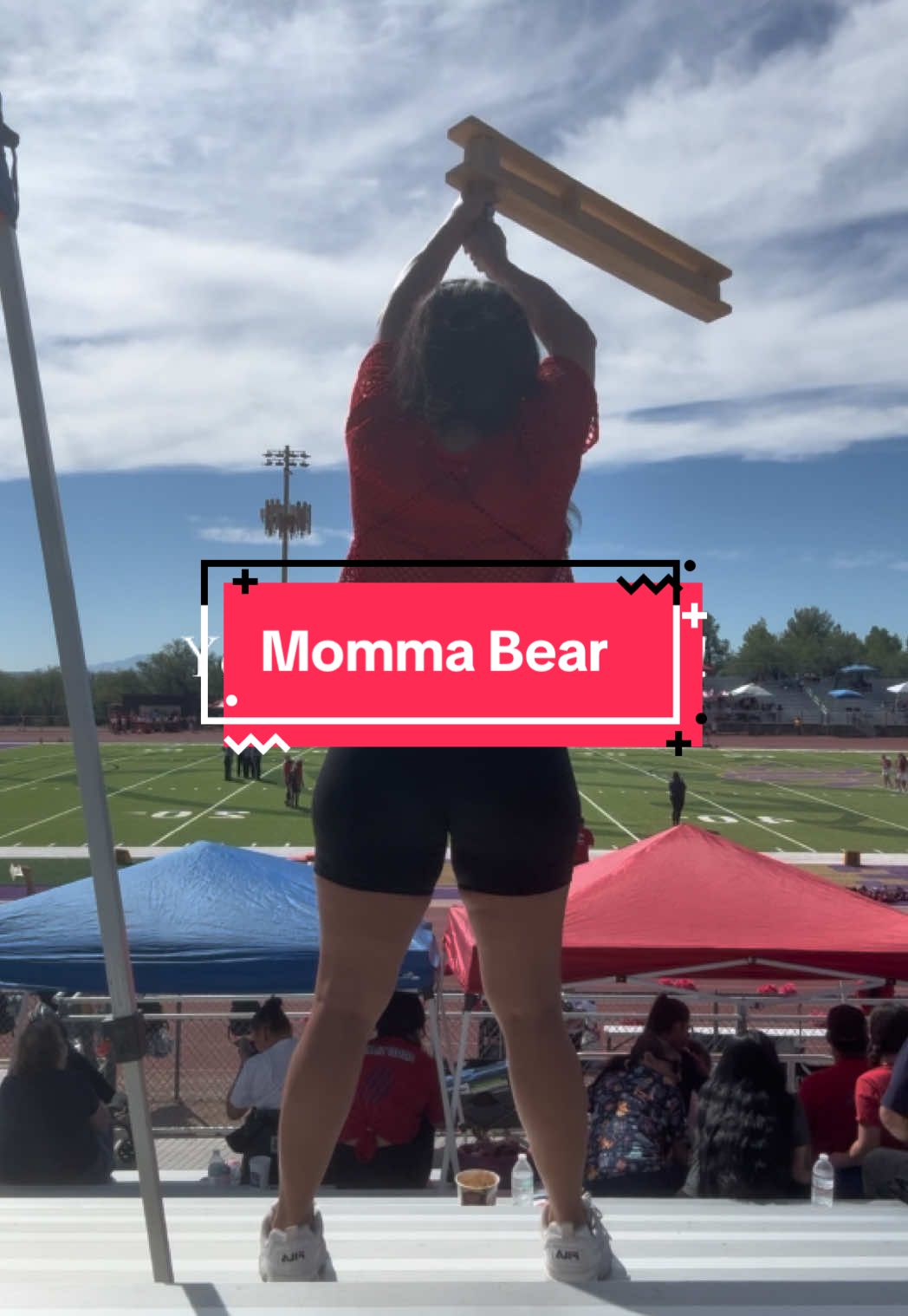 I go hard for my kid and his team! Baby boy knows when Momma is  in the stands!! 🔥🔥🔥🏈🐾 ##footballmom##football##son##mom##fan##tucsonwildcats##wegoingtotheship
