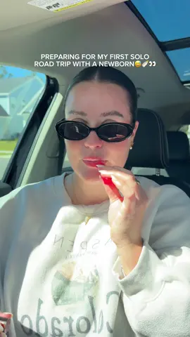 preparing for my first solo road trip with my newborn 😅😮‍💨🍼 #firsttimemom #newborn #postpartum 