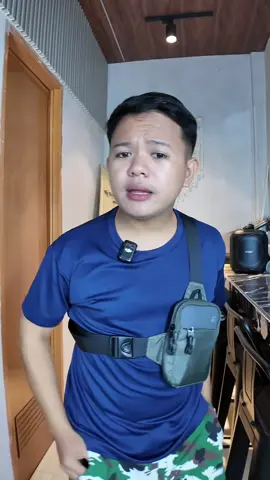 Men’s body bag compact chest bag for men matibay nylon waterproof sling bag 