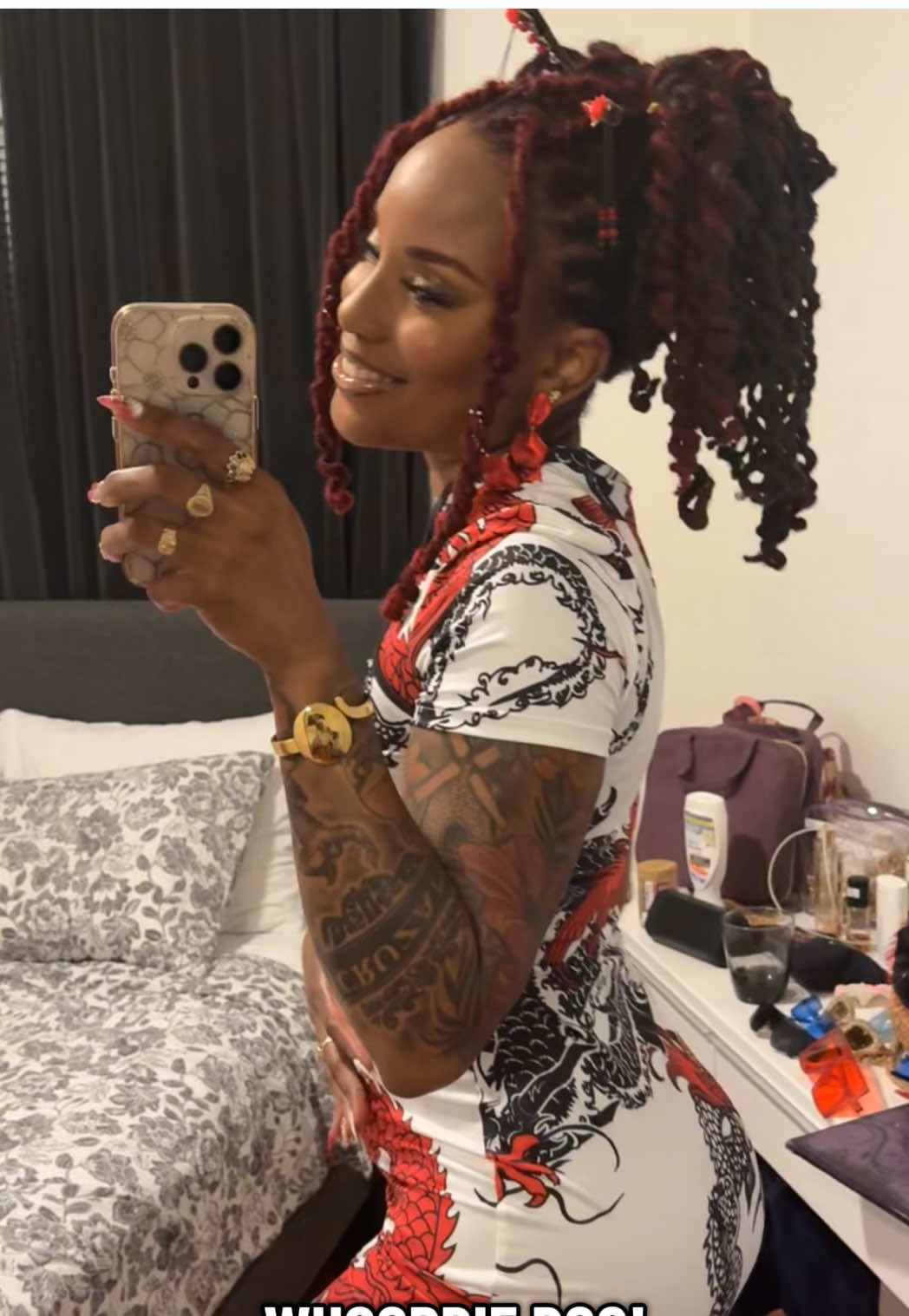 You just might as well loc ya hair up💕 #locjourney #locstyles #longlocs #loccommunity #locnation 