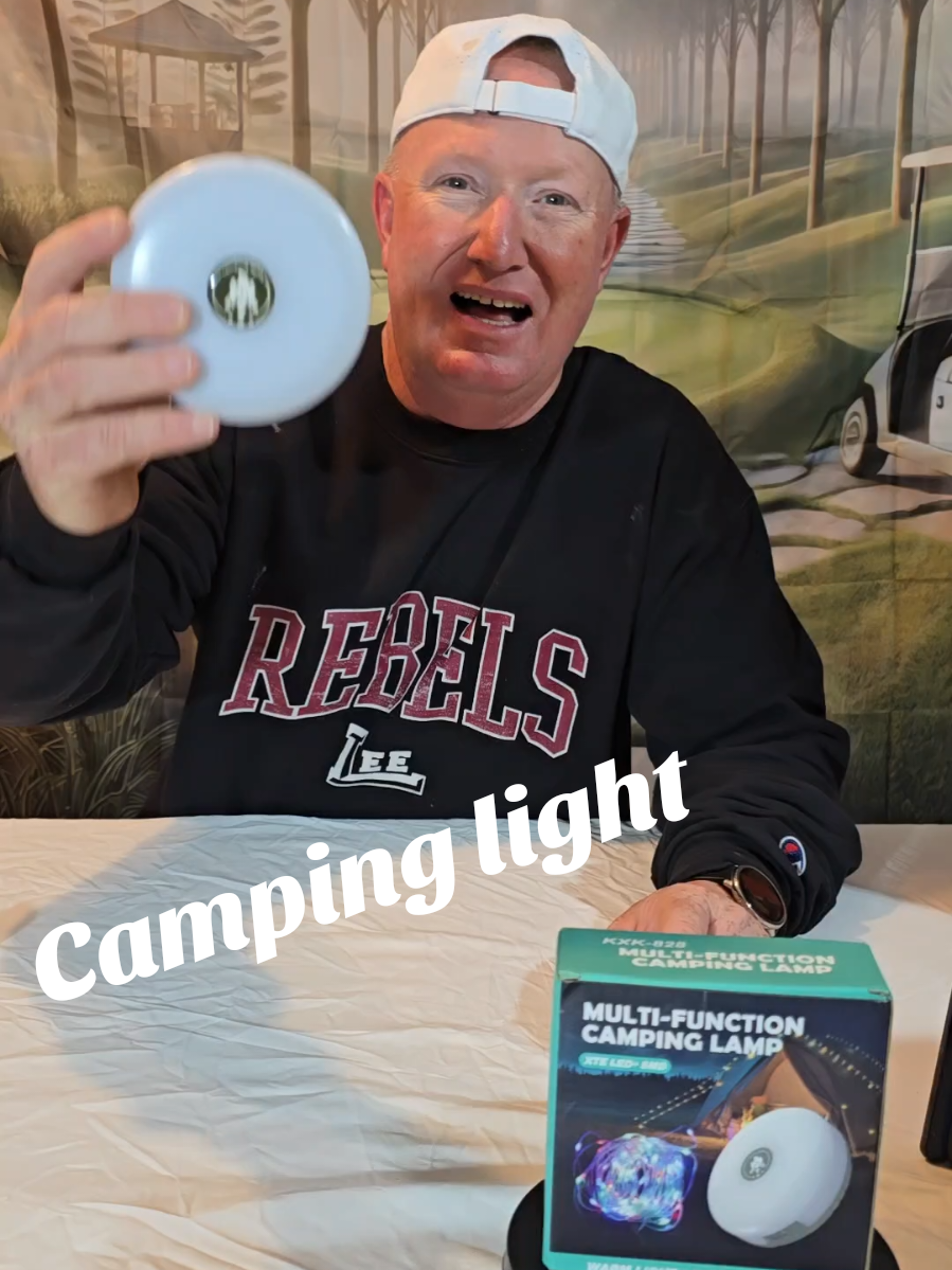 This camping light does it all 🌟 One side’s got 3 modes — super bright, medium, and flashing. Perfect when you’re walking or lighting up camp. The other side’s got the string lights with a built-in camp lantern in the center — multicolor flashing, soft glow, or full ambient mode for chill nights by the fire 🔥 Eight total light modes, one powerful setup. Don’t sleep on this one 👇 #CampingLight #OutdoorGear #CampingSetup #LEDLights #CampEssentials