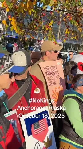 #NoKings #Alaska #Anchorage #Protest 