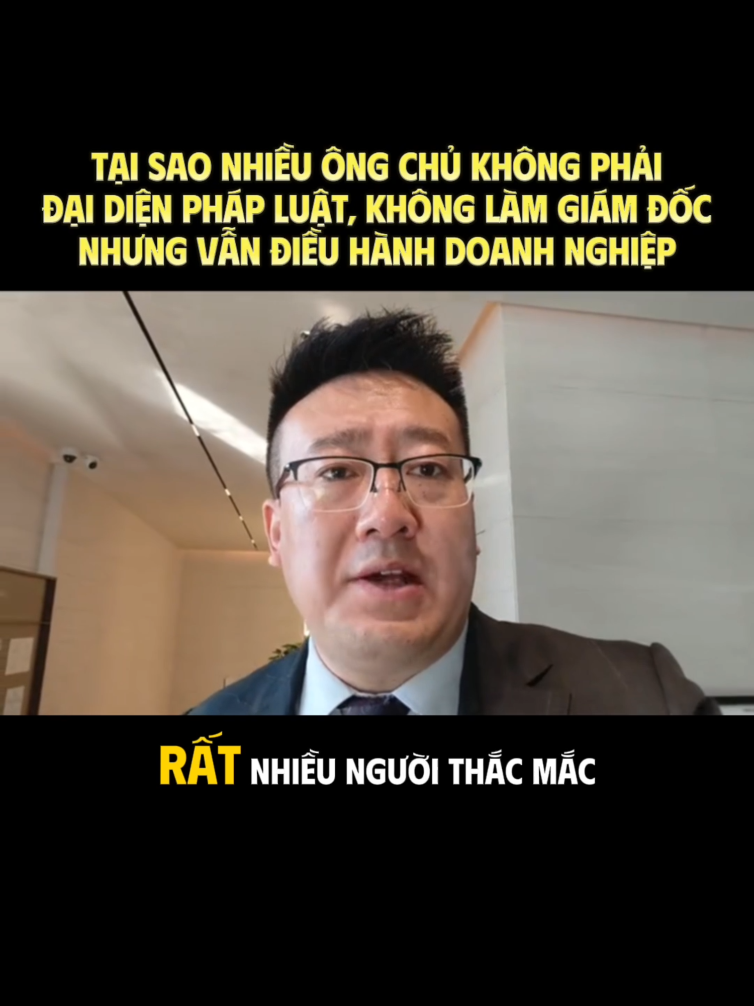 Tại sao nhiều ông chủ công ty lại không phải là người đại diện pháp luật thực sự? Họ cũng không giữ chức vụ Tổng giám đốc, thậm chí còn viết báo trên giấy tờ còn không phải cổ đông lớn nên vẫn có thể nắm chặt quyền điều hành doanh nghiệp #luatchoitaichinh #baihoccuocsong #baihockinhdoanh #mohinhkinhdoanh #kiemtien