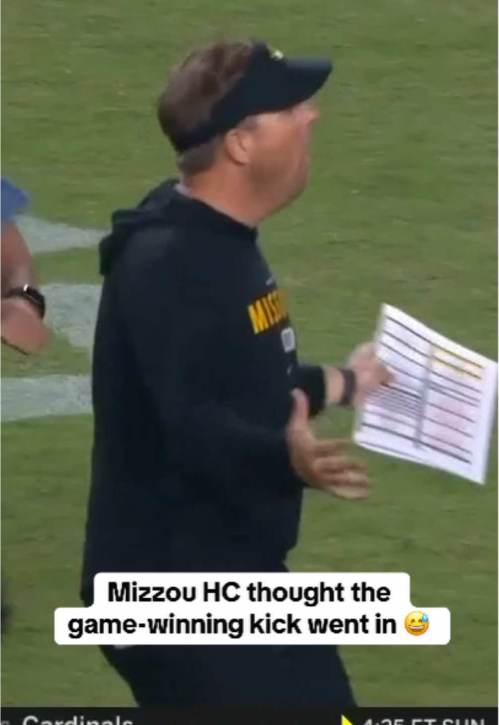 Missouri would go on to defeat Auburn in OT despite the missed FG 🤝 #CollegeFootball #cfb #football