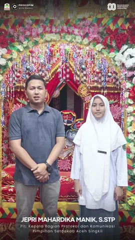 Bagian Prokopim - Plt. Kepala Bagian Protokol dan Komunikasi Pimpinan Setdakab Aceh Singkil JEPRI MAHARDIKA MANIK, S.STP  Mendukung Penuh Suci Permata Diyura dari Sekolah MAN 1 Aceh Singkil sebagai Duta Pelajar Anti Narkoba Tingkat Nasional Tahun 2025.  Semoga Suci Permata Diyura selalu diberi kesehatan dan kesuksesan. 18/10/2025 #dutapelajarindonesia #dpanaceh2025 #dpanindonesia2025 #dpanacehsingkil2025 #prokopimacehsingkil         @suci_diyura