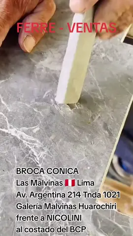 broca cónica Diamantada para usar con amoladora  para trabajos de enchapado, gasfiteria #herramientasperu #gasfiterosperu #sodimac #enchapadoresperu #promart 