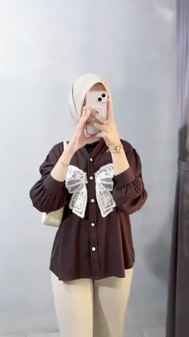 Blouse gemesz😍🤎🫶🏻 #blousewanita #atasanwanita #outfitideas #outfitinspo 