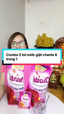 Combo 2 túi nước giặt chante 8 trong 1#tiktokshop #xuhuong #nuocgiatchante 