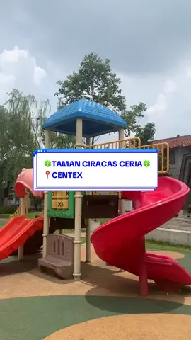 Tamannya lumayan luas, kurangnya cuma beberapa fasilitas taman ada yg rusak. Mungkin nantinya bisa jadi evaluasi agar bisa dibenahi🥰 #ciracasjaktim #centex #taman #fyp #cibubursekitar 