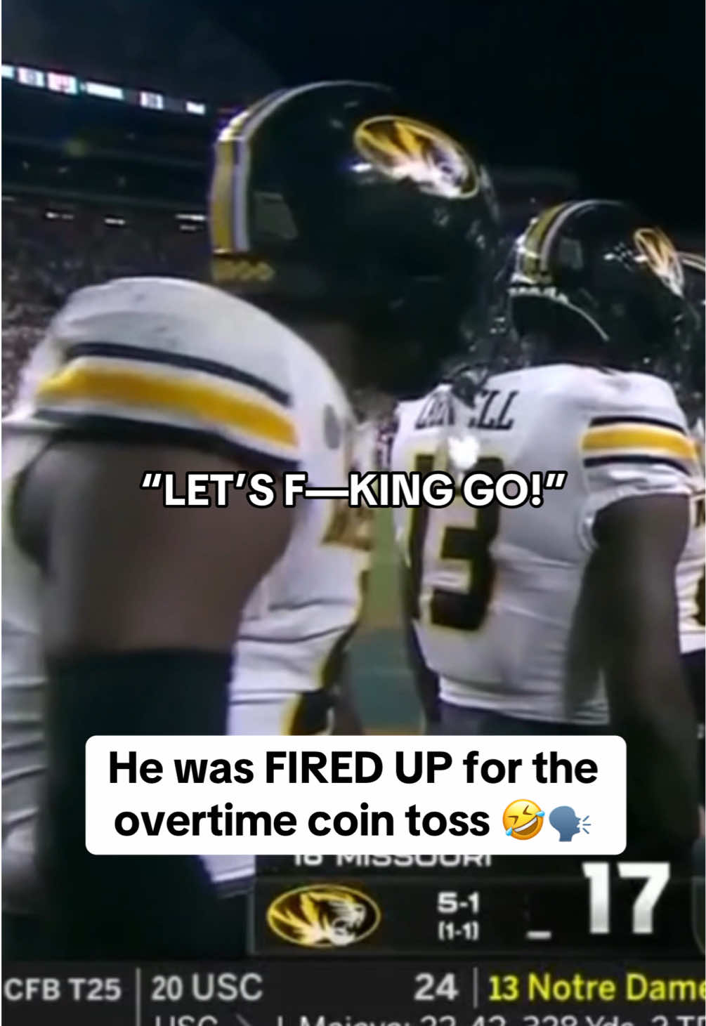 Zion Young was HYPE 😭 @BR_CFB  #CollegeFootball #cfb #football 