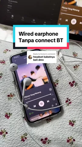 Replying to @Evxlex Gak perlu connect BT ya earphone yang ini  #earphone #wiredearphones #headsetkabel #headset #headsetgaming 