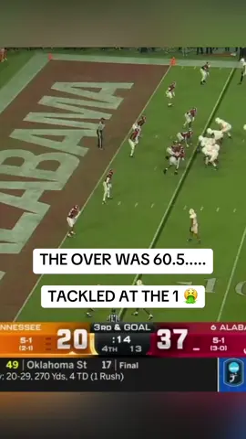 THIS IS DISGUSTING 😭😭😭 #fyp #CollegeFootball #badbeat #cfb #alabama