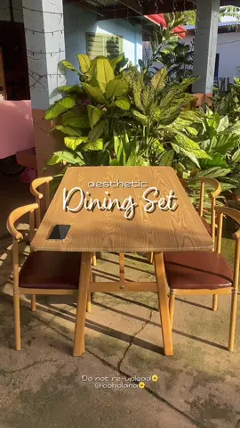 Aesthetic and high quality Dining Table and chair set! #fyp #foryoupage #diningset #tableandchairset #highquality 