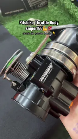 Throttle body for sniper155 ? try mo tong pitsbike bossing👌✔️#fyp #goodquality #pitsbikephillipines #pitsbike #throttlebody 