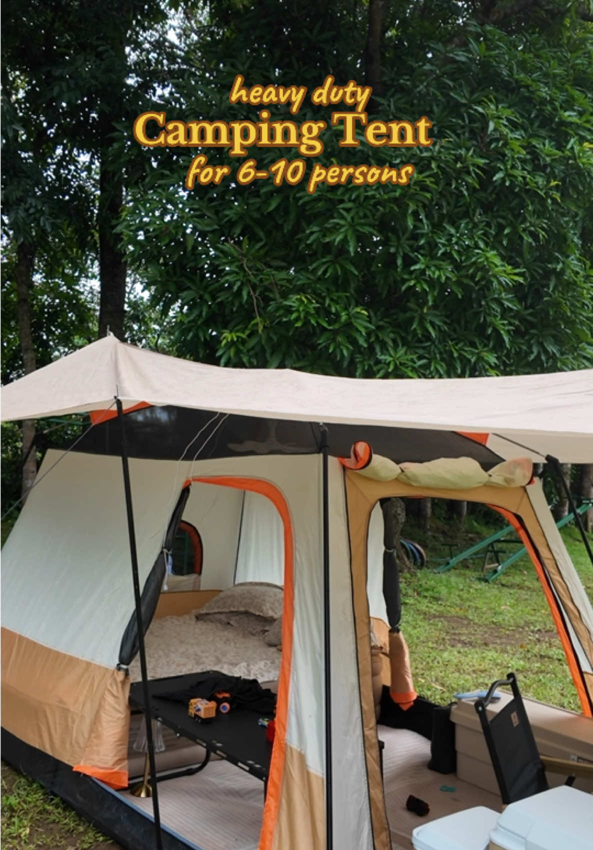Replying to @Gretchen  Heavy Duty Camping Tent for 6-10 persons ⛺️ #waterprooftent #heavydutytent #campingten #foldabletent #campingessentials  @Wthb Outdoor 