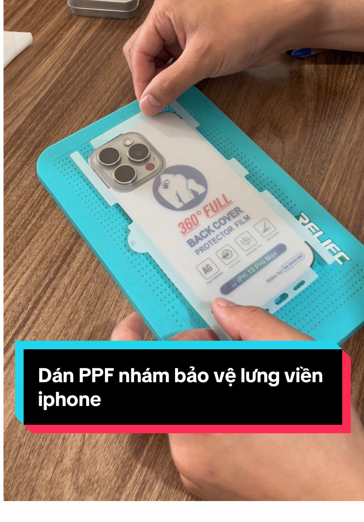 Dán PPF nhám bảo vệ lưng viền cho iphone ( dùng cho bản VNA, bản khay sim) #viral #TikTok #tiktokshop #xuhuong #ppfiphone 