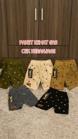 PAKET 5pcs celana pendek anak  #celanapendek #celanaanak #fypシ゚ #pakethemat 