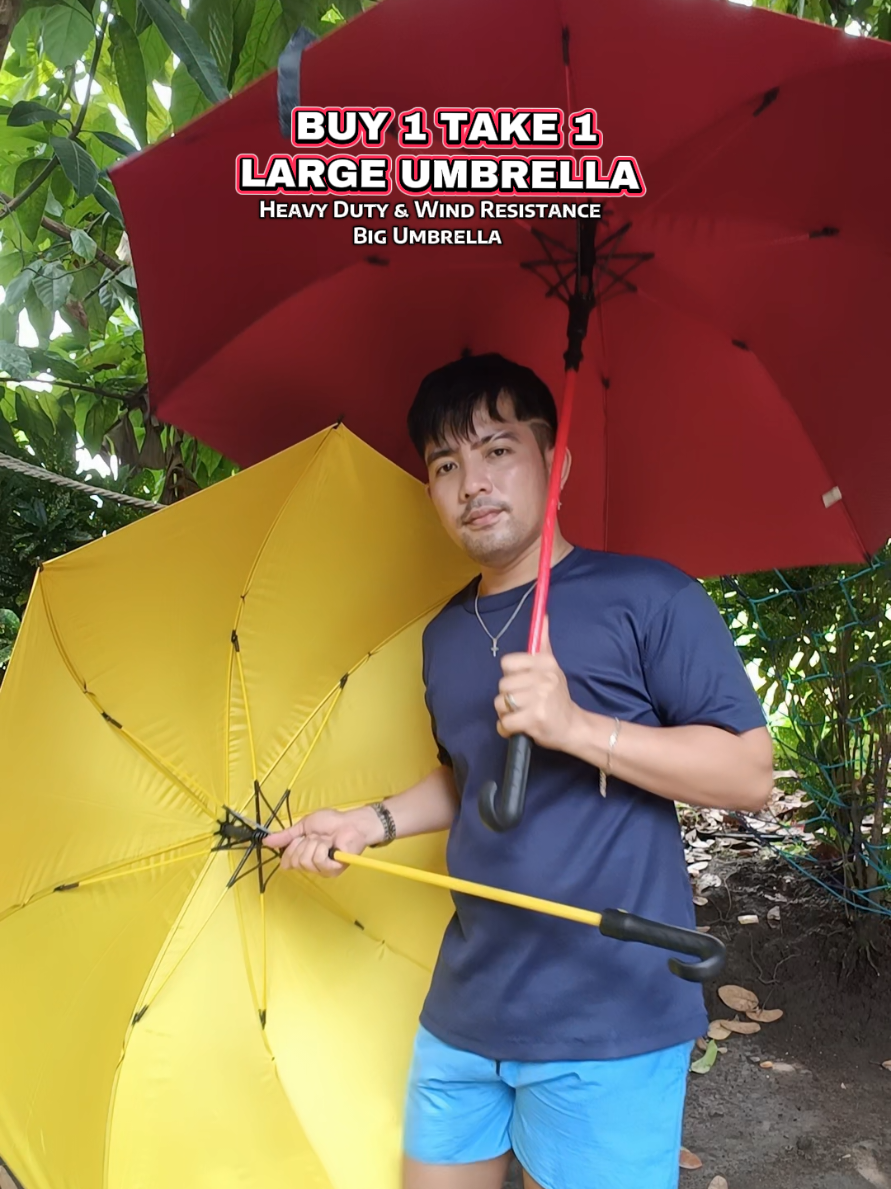 No worries when it's raining and mainit with this Big Umbrella, Wind Resistance and Heavy Duty Stable Automatic Umbrella.🔥 #bigumbrella #umbrella #automaticumbrella #buy1take1umbrella #payong  Disclaimer: Price may vary after the promotion ends.
