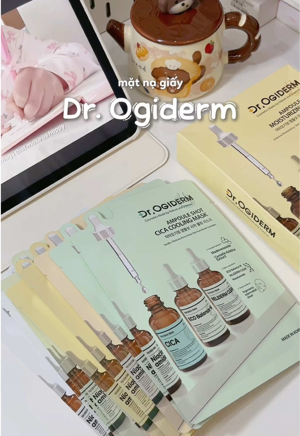 mặt nạ giấy nhà Dr. Ogiderm đắp thích lắm nha 💗 #Drogiderm #matnavisoi #matnadrogiderm #maskdrogiderm #unboxcunganna  
