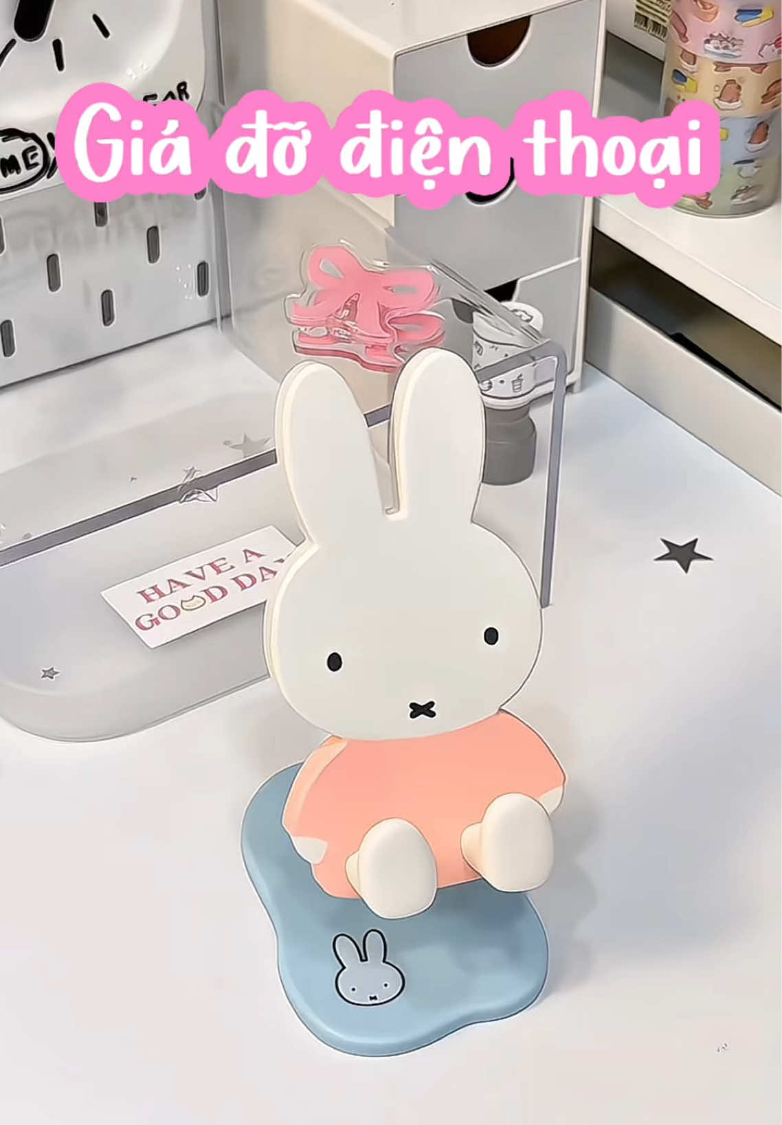 Mới săn được em giá đỡ điện thoại này cute lắm lun  #giadodienthoai #giadodienthoaicute