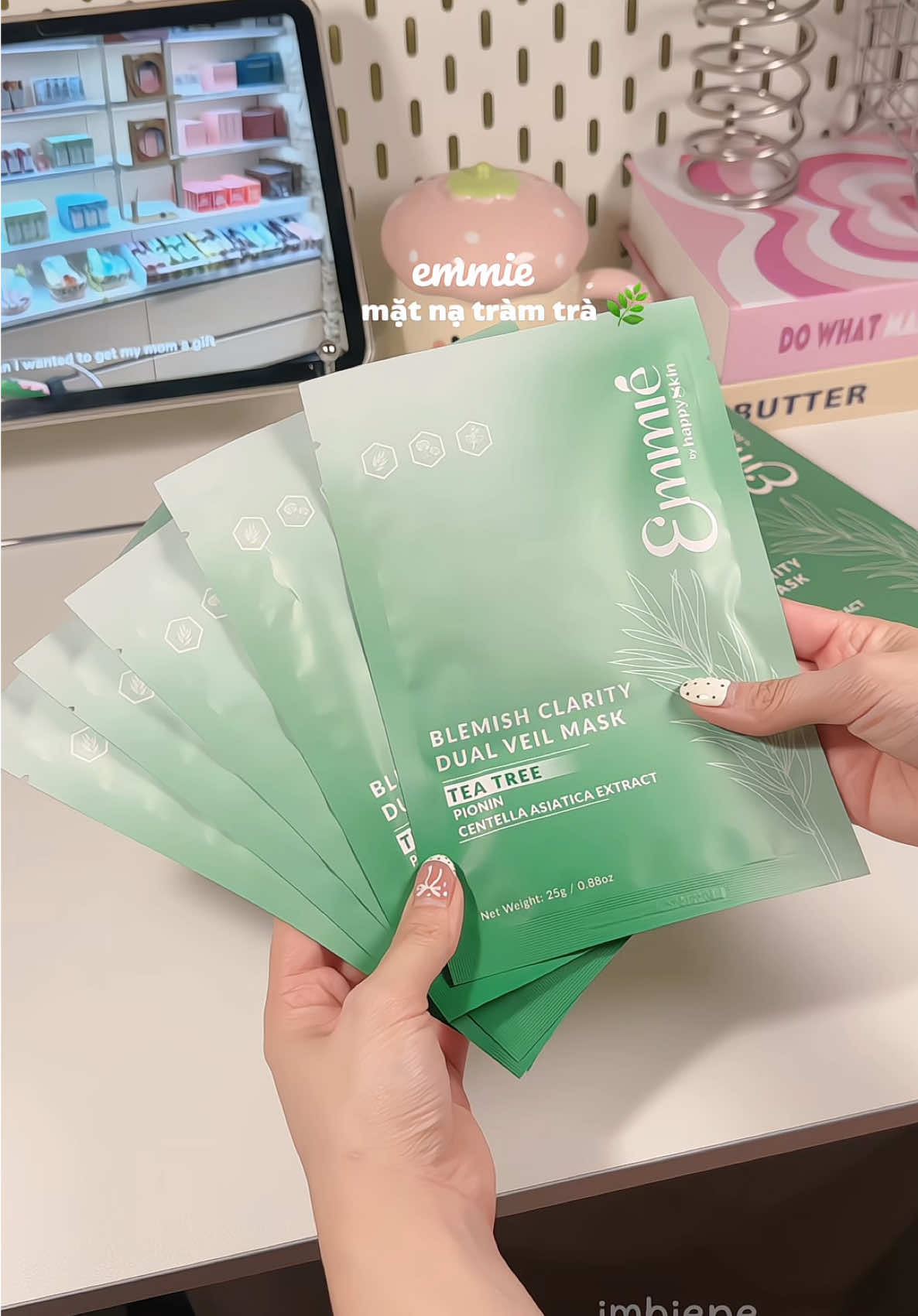chiếc mặt nạ đáng thử cho da dầu mụn nè 🌿🌱 @Emmié by HappySkin #matnatramtra #matnaemmie #emmiebyhappyskin #skincare #imbiene 