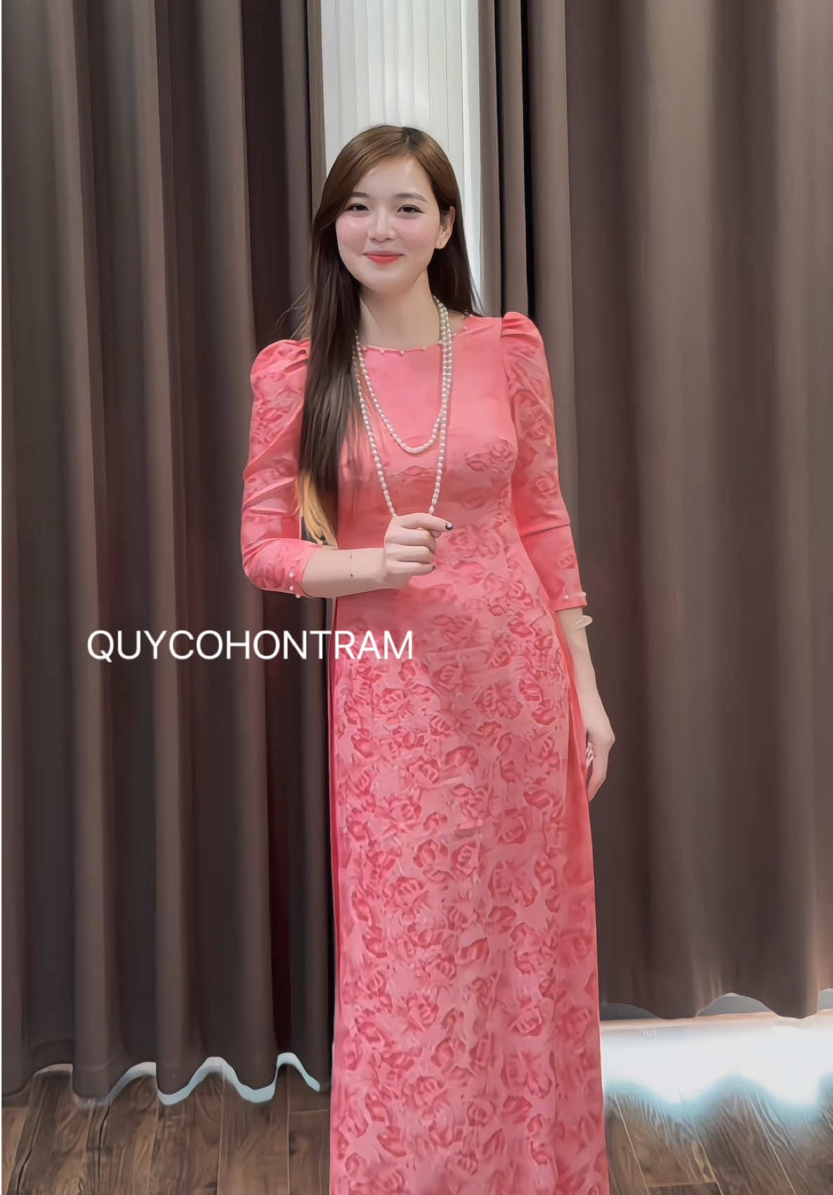 (SẴN HÀNG)Áo dài gấm Kim Cương #aodai #aodaitruyenthong #aodaigam 