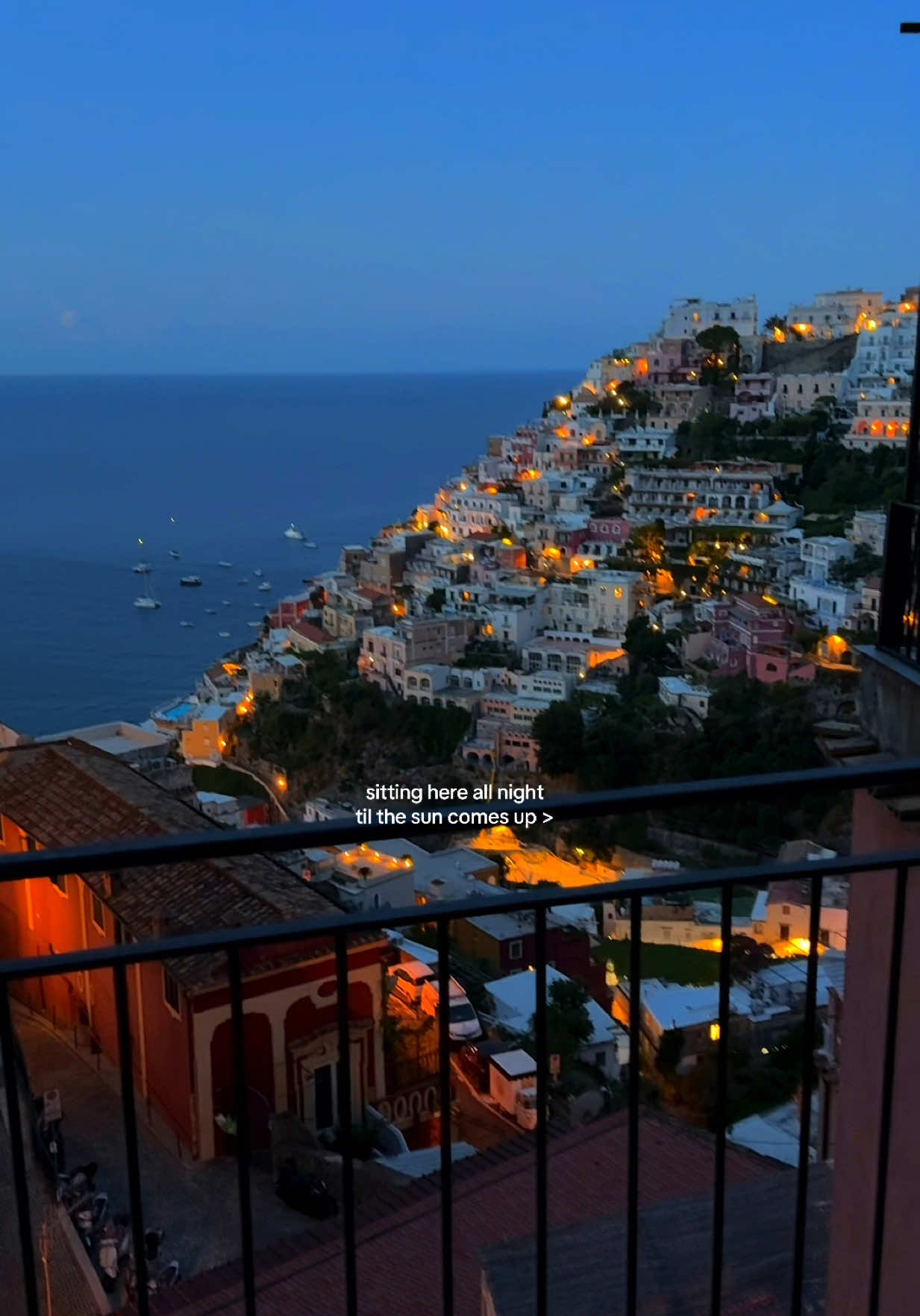 awake before the rest of positano..  stayed up all night in awe of my favorite place 🌌 • • #eurosummer #positano #positanocoast #positanoitaly #italydiaries 