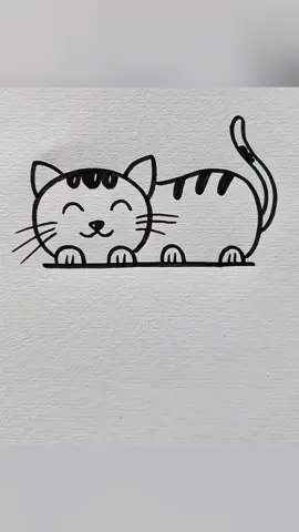 Cách vẽ mèo đốm năm ngủ 🐈 #thienmink1 #artist #drawing #cat #vetranh