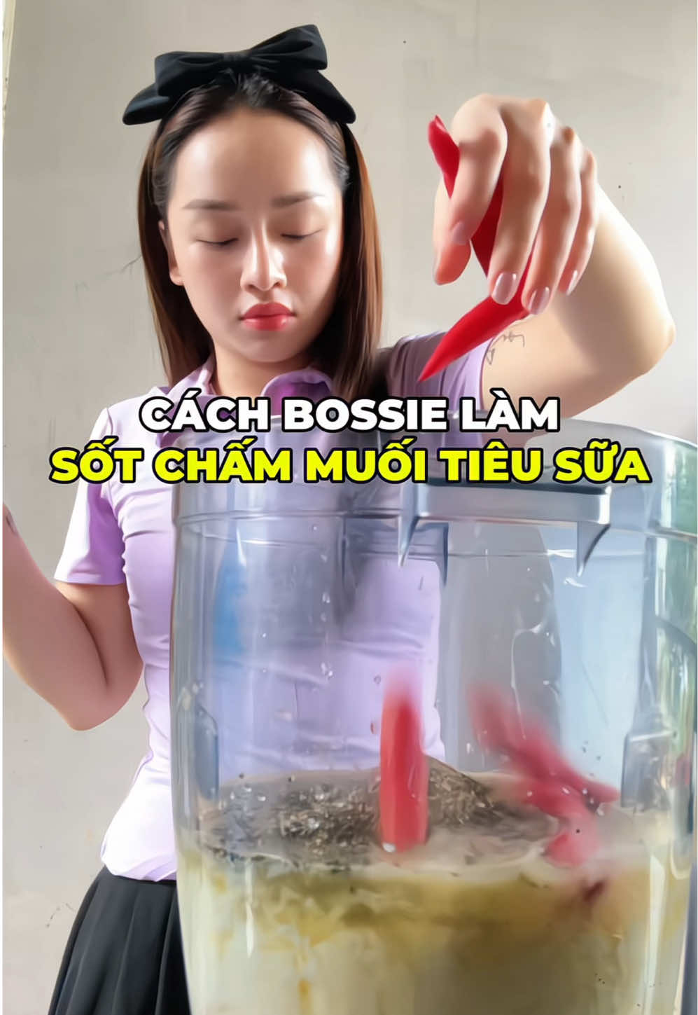Trả lời @Shio cách bossie làm sốt chấm muối tiêu sữa siu dễ 😝 #bossie #hautruong #Vlog #muoitieusua @BOSSIE BÁN BUFFET 139K 