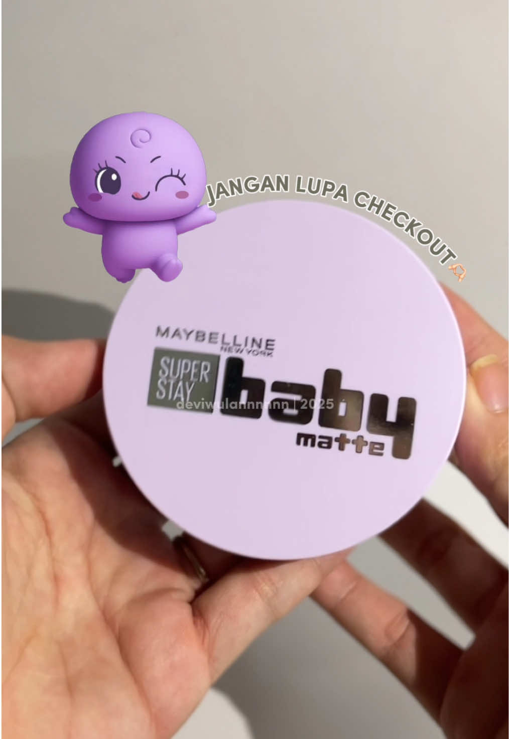 semua orang harus tau kalo maybelline @Maybelline Indonesia ngeluarin produk baru👀 this is MAYBELLINE SUPER STAY BABY MATTE CUSHION😍💜 #CushionBabyViral #BabyMatteCushionID #WeAreMaybelline 
