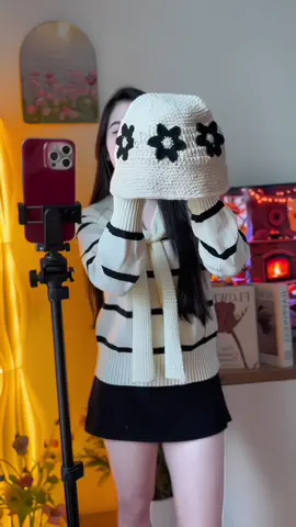 #หมวก #หมวกถัก #หมวกน่ารักๆ #หมวกดอกไม้ #หมวกดอกไม้ 